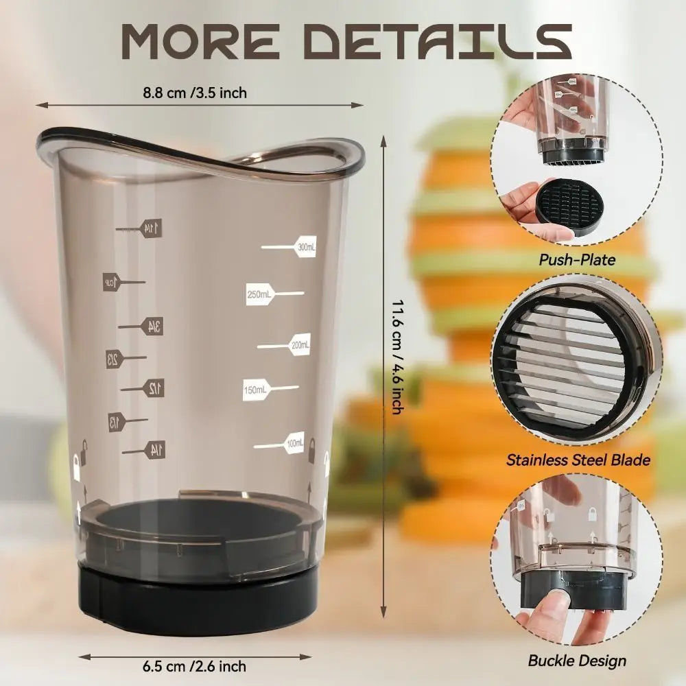 Easy to Use Cup Slicers Detachable Manual Operation Fruit Splitter Multi-Function Portable Fruit Divider Mold