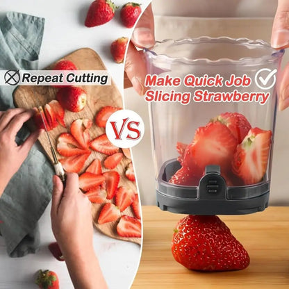 Easy to Use Cup Slicers Detachable Manual Operation Fruit Splitter Multi-Function Portable Fruit Divider Mold