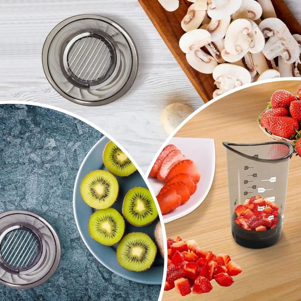 Easy to Use Cup Slicers Detachable Manual Operation Fruit Splitter Multi-Function Portable Fruit Divider Mold