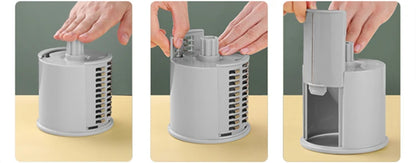 Rotary Cheese Grater 6 in 1 Hand Crank Vegetable Slicer Shredder Mandoline Veggie Slicer Grater Nut Chopper Kitchen Gadgets