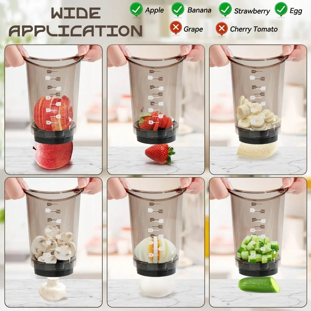 Easy to Use Cup Slicers Detachable Manual Operation Fruit Splitter Multi-Function Portable Fruit Divider Mold