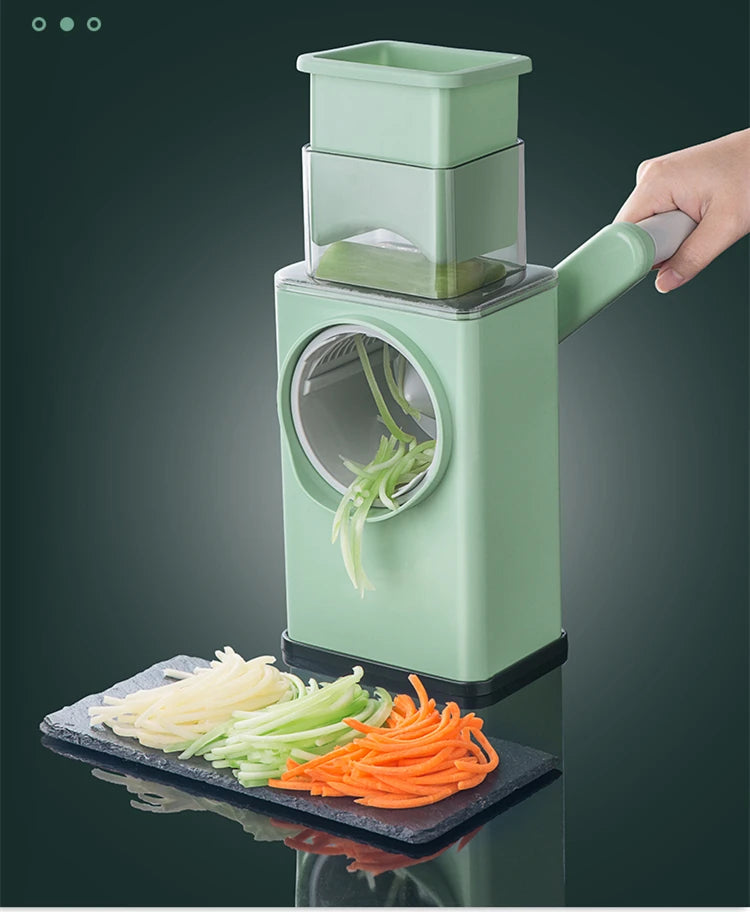 Rotary Cheese Grater 6 in 1 Hand Crank Vegetable Slicer Shredder Mandoline Veggie Slicer Grater Nut Chopper Kitchen Gadgets