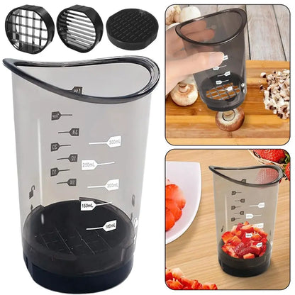 Easy to Use Cup Slicers Detachable Manual Operation Fruit Splitter Multi-Function Portable Fruit Divider Mold
